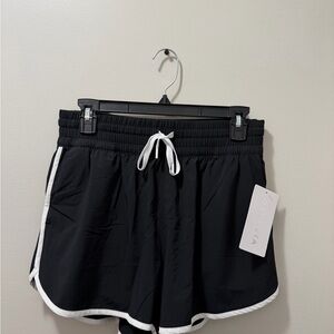 Athleta Black and White Athletic Shorts